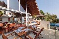 Outdoor dining at villa 1, Samsara private estate, Kamala, Phuket, Thailand