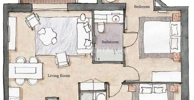 E07 - Two-Bedroom Apartment with Courtyard View-003