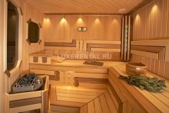 Empty finnish sauna